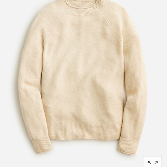 J.Crew Merino Wool and Alpaca Blend Light Pink Crewneck roll neck Size L - Picture 12 of 12
